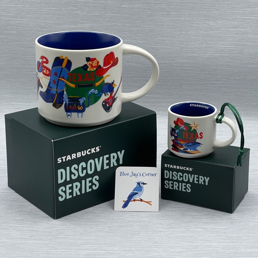 Starbucks Texas Mug Set Discovery Series 14oz & 2oz Espresso